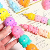 5 Colors Cute Octopus Highlighter Watercolor Highlighter and Graffiti Markings for School and Office