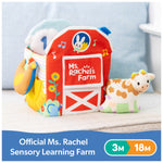 Official Sensory Learning Plush Farm Toy, Foldable Baby Book for Babies Ages 3 Months to 18 Months