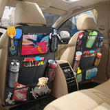 2 Pcs Large Backseat Car Organizer for Kids Kick Mats, Waterproof Back Seat USA