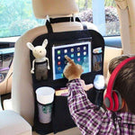 2 Pcs Large Backseat Car Organizer for Kids Kick Mats, Waterproof Back Seat USA