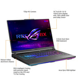 ROG Strix G16 (2023) 16” FHD 165Hz Gaming Laptop, Core I9-13980Hx, 32GB RAM, RTX 4060, 1TB SSD, Windows 11, G614JV-IS96