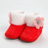 Newborn Baby Girls Boys Soft Booties Solid Pompom Snow Boots Infant Toddler Newborn Warming Shoes New Fashion Comfortable Shoes