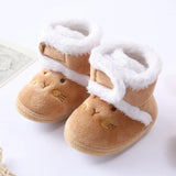 Newborn Baby Girls Boys Soft Booties Solid Pompom Snow Boots Infant Toddler Newborn Warming Shoes New Fashion Comfortable Shoes