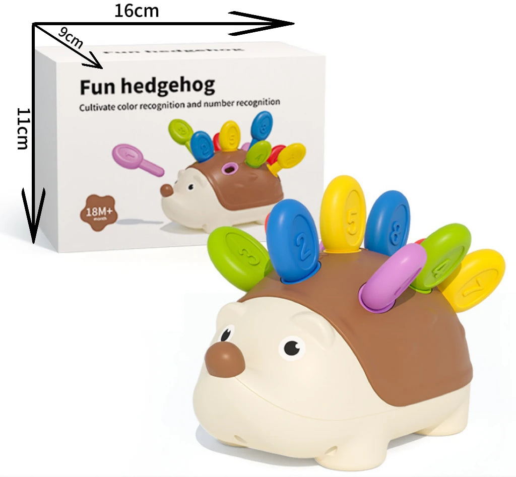 Hedgehog Montessori Baby Toys Hand-Eye Coordination Fine Motor Training Develop Concentration Children Sensory Educational Toy