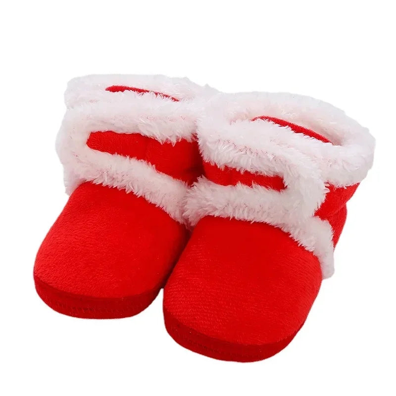 Newborn Baby Girls Boys Soft Booties Solid Pompom Snow Boots Infant Toddler Newborn Warming Shoes New Fashion Comfortable Shoes