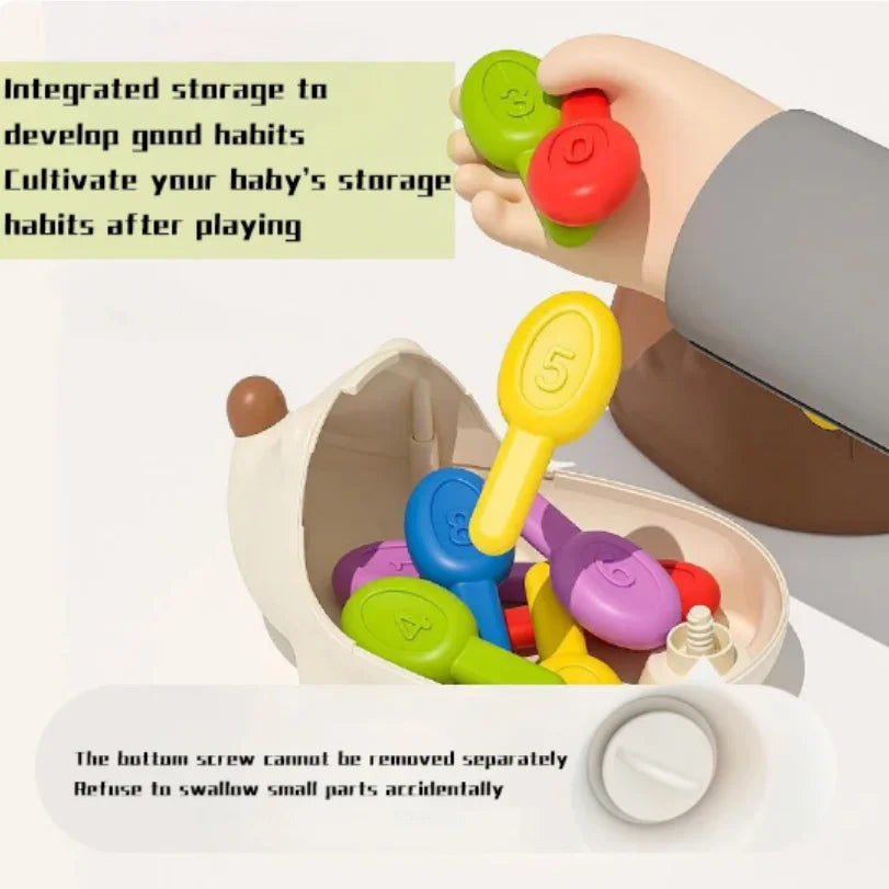 Hedgehog Montessori Baby Toys Hand-Eye Coordination Fine Motor Training Develop Concentration Children Sensory Educational Toy