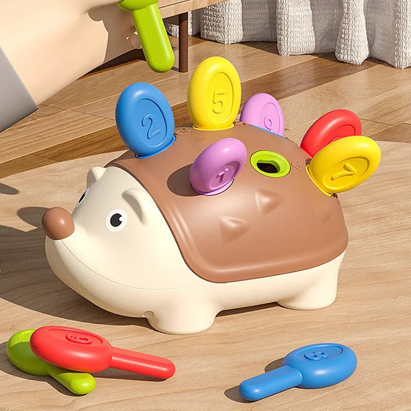 Hedgehog Montessori Baby Toys Hand-Eye Coordination Fine Motor Training Develop Concentration Children Sensory Educational Toy
