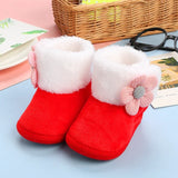 Newborn Baby Girls Boys Soft Booties Solid Pompom Snow Boots Infant Toddler Newborn Warming Shoes New Fashion Comfortable Shoes