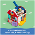 Official Sensory Learning Plush Farm Toy, Foldable Baby Book for Babies Ages 3 Months to 18 Months