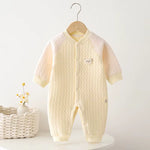Baby Boneless Bodysuit Newborn Warm Romper Boys and Girls Cartoon Bodysuit Long Sleeve Climbing Suit