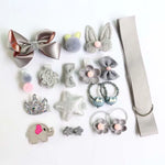 18Pcs/Cover Cute Hairpins Set Girls'