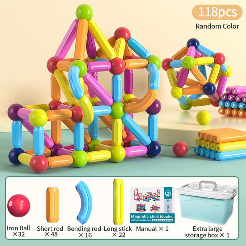 Kids Magnetic Construction Building Blocks Set 