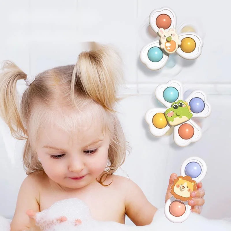 3PCS Suction Cup Spinner Toy