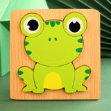 Montessori Wooden Toddler Puzzles Educational Dinosaur Toy