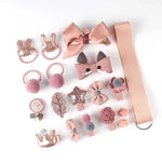 18Pcs/Cover Cute Hairpins Set Girls'