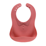 Baby Food Grade Silicon Bibs Waterproof Solid Infant Bandana Bib