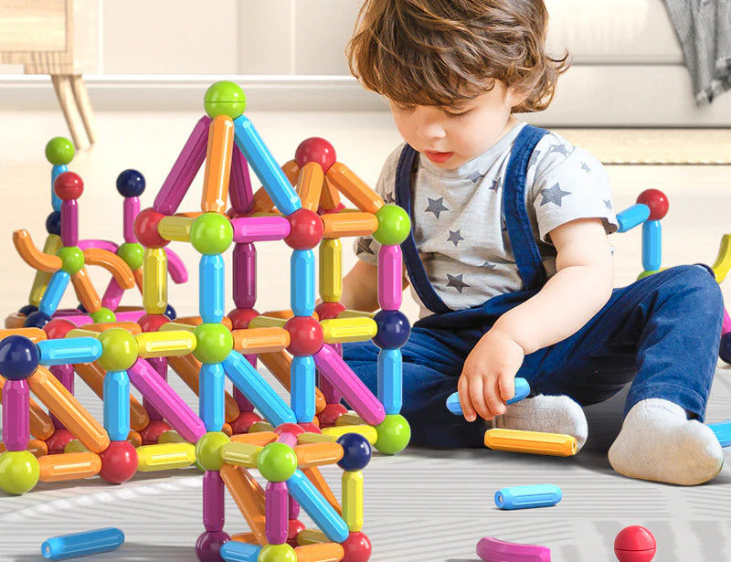 Kids Magnetic Construction Building Blocks Set 