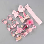 18Pcs/Cover Cute Hairpins Set Girls'