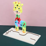 Montessori Wooden Toddler Puzzles Educational Dinosaur Toy