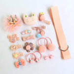 18Pcs/Cover Cute Hairpins Set Girls'