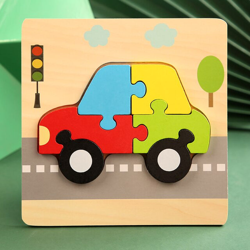 Montessori Wooden Toddler Puzzles Educational Dinosaur Toy