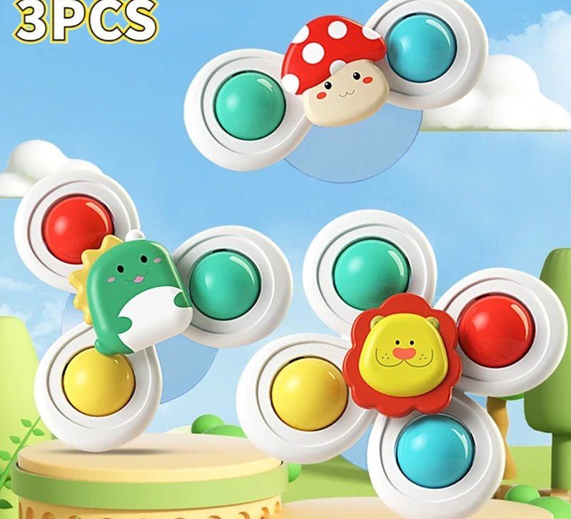 3PCS Suction Cup Spinner Toy