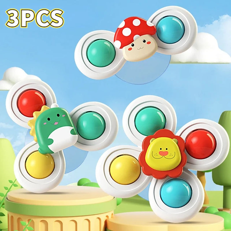 3PCS Suction Cup Spinner Toy